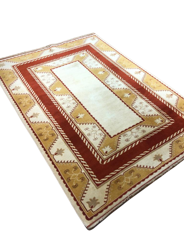 Antique Anatolian Milas Rectangle Rug (5.41 ft. X 7.70 ft.) (165 cm x 235 cm) - Handwoven Vintage Kilim