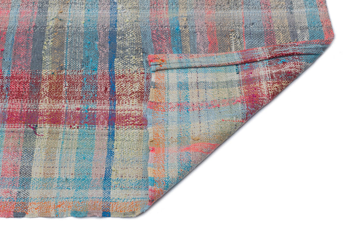 Crete 32621 Gray Striped Wool Hand Woven Carpet 083 x 250
