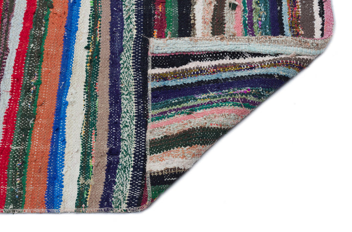 Crete Multi Striped Wool Hand Woven Carpet 142 x 244