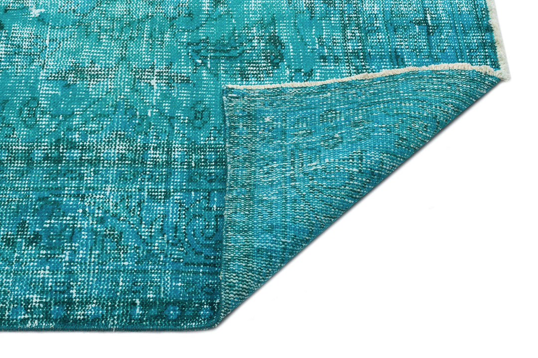 Athens Turquoise Tumbled Wool Hand Woven Rug 180 x 279