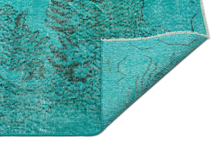 Athens Turquoise Tumbled Wool Hand Woven Carpet 185 x 301