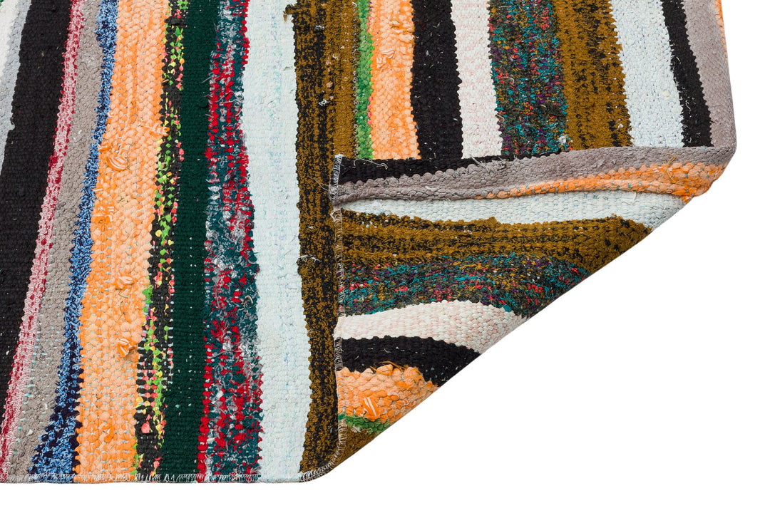 Crete Multi Striped Wool Hand Woven Carpet 157 x 280