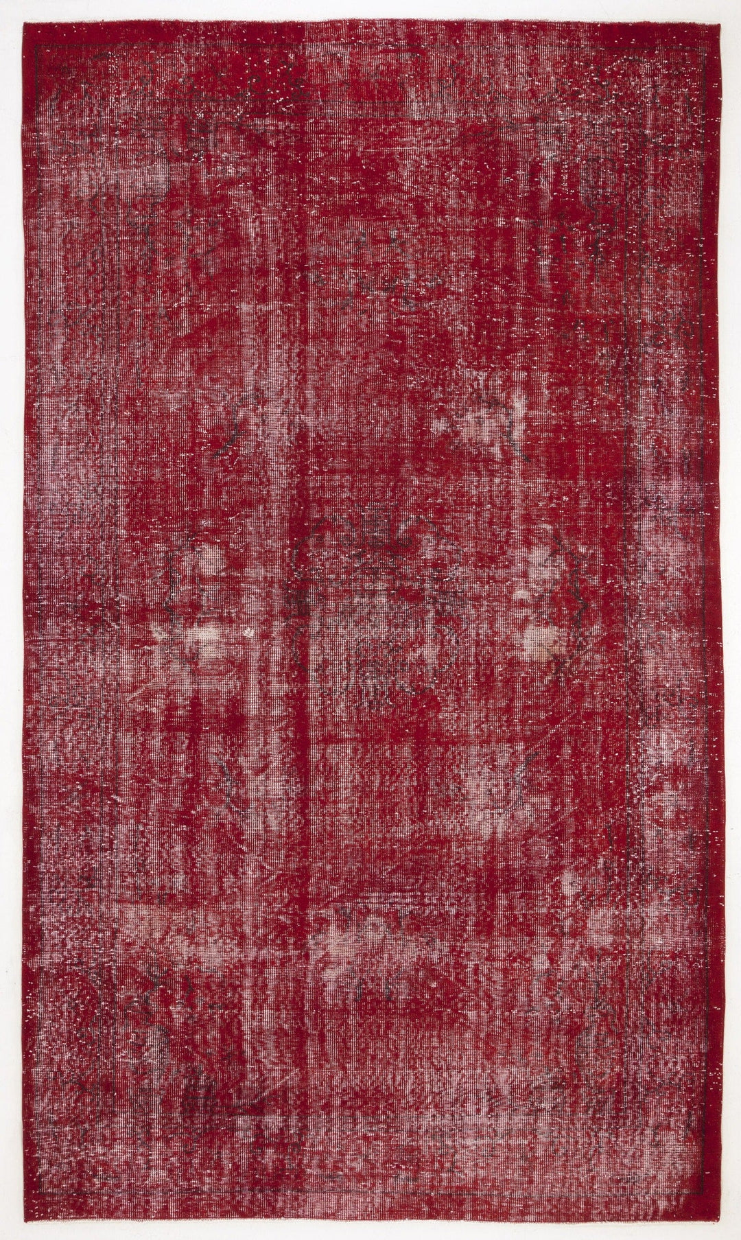 Athens Red Tumbled Wool Hand Woven Carpet 183 x 319