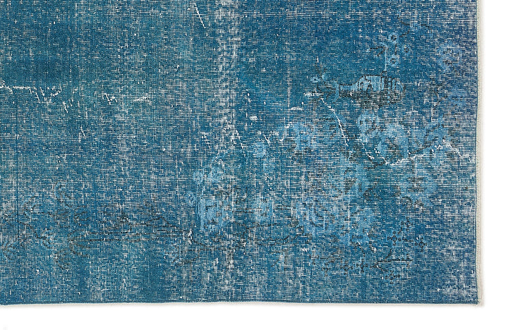 Athens Turquoise Tumbled Wool Hand Woven Rug 211 x 300