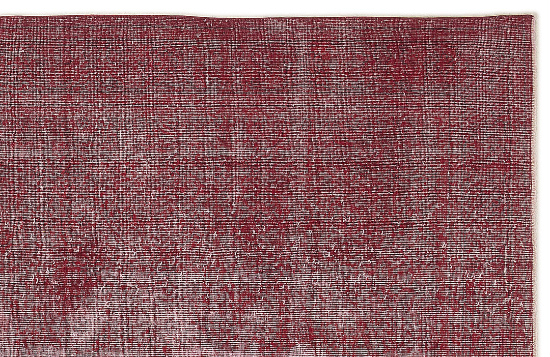 Athens Red Tumbled Wool Hand Woven Carpet 193 x 281