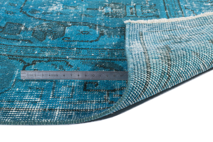 Athens Turquoise Tumbled Wool Hand Woven Rug 170 x 270