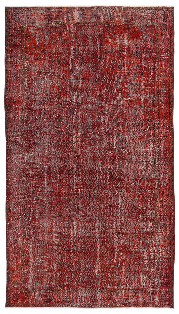 Athens Red Tumbled Wool Hand Woven Carpet 184 x 333