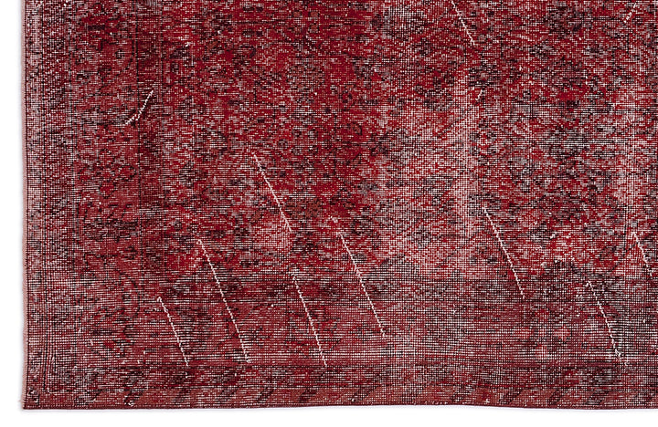 Athens Red Tumbled Wool Hand Woven Carpet 167 x 308