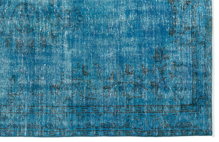 Athens Turquoise Tumbled Wool Hand Woven Carpet 157 x 247