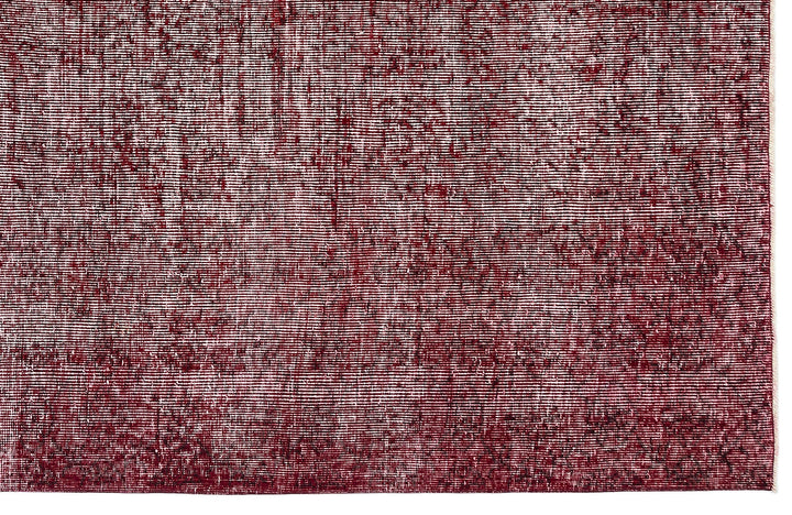 Athens Red Tumbled Wool Hand Woven Carpet 186 x 305