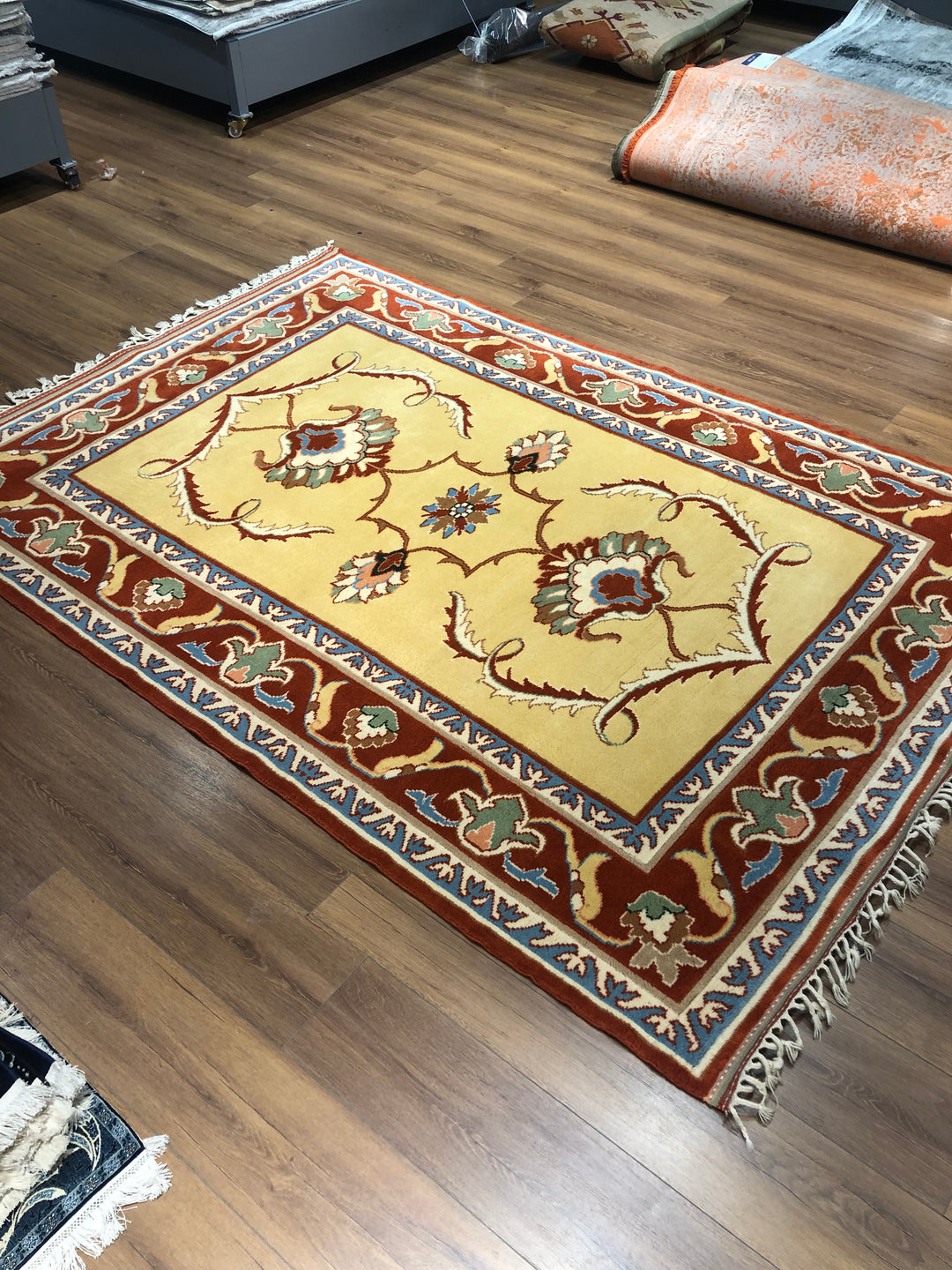 Antique Anatolian Yoruk Kilim Rug (5.74 ft. X 7.87 ft.) (175 cm x 240 cm) - Handwoven Vintage Wool Turkish Rug