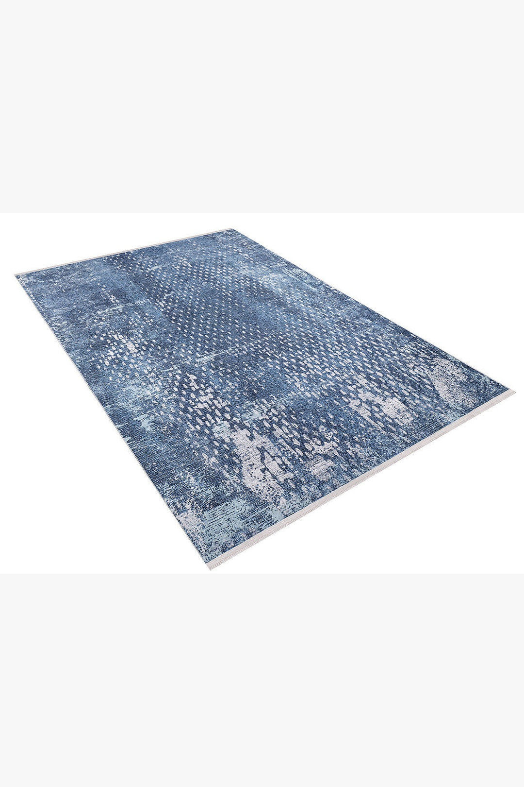 Modern Blue Machine-Washable Rug ARH1213