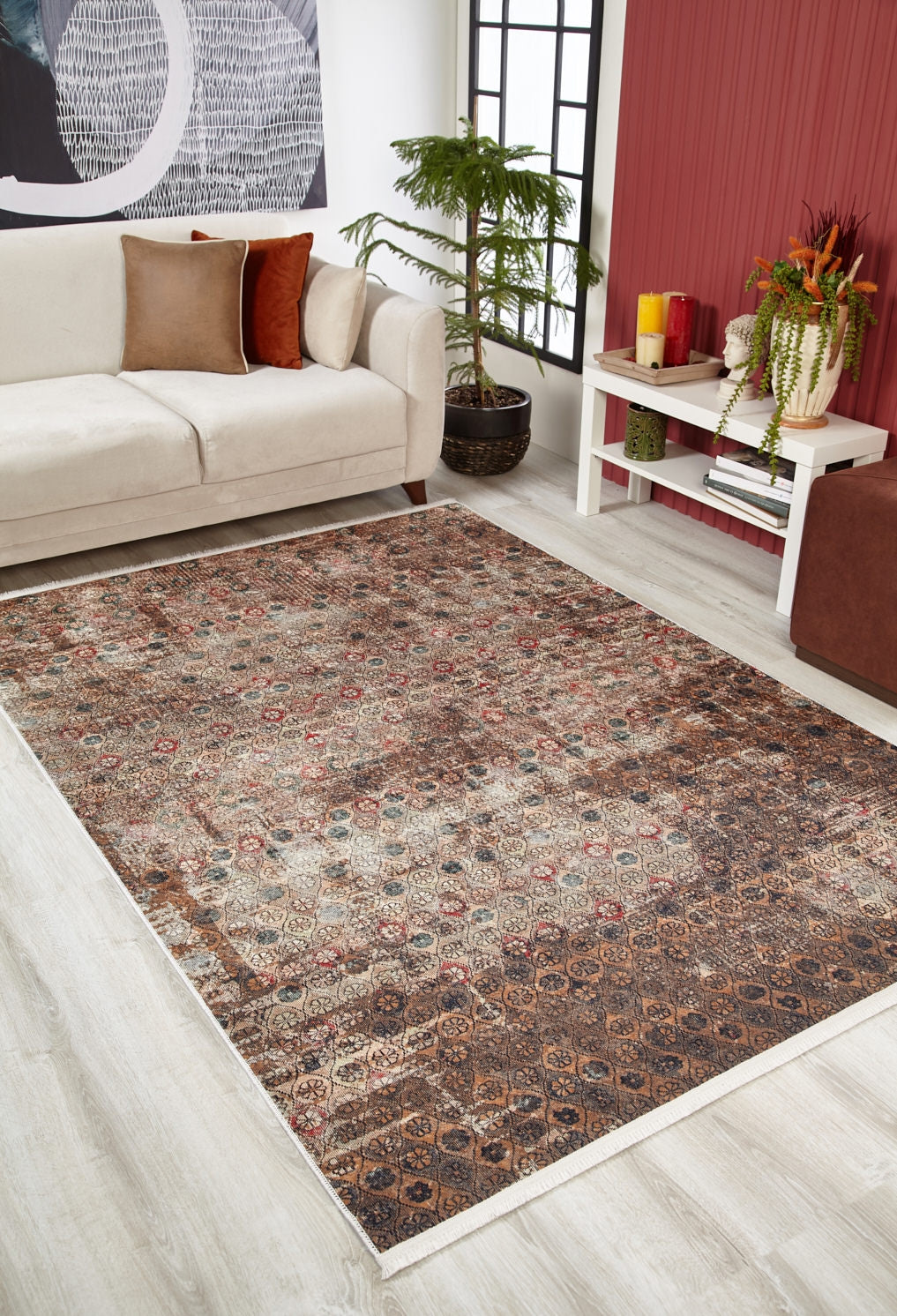 Modern Machine-Washable Rug ARH1754