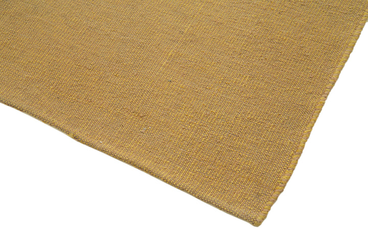 Zollanvari Yellow Modern Wool Hand Woven Carpet 140x201