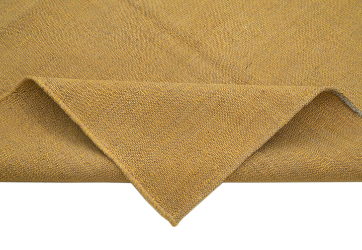 Zollanvari Yellow Modern Wool Hand Woven Carpet 140x201
