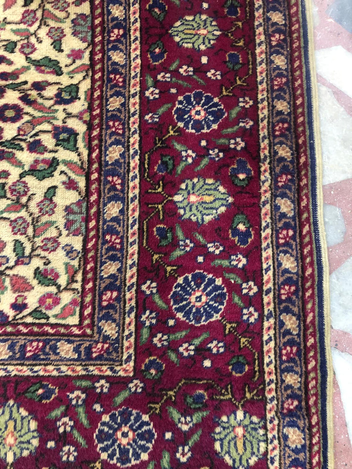 Cherry Beige Anatolian Bunyan Handmade Carpet