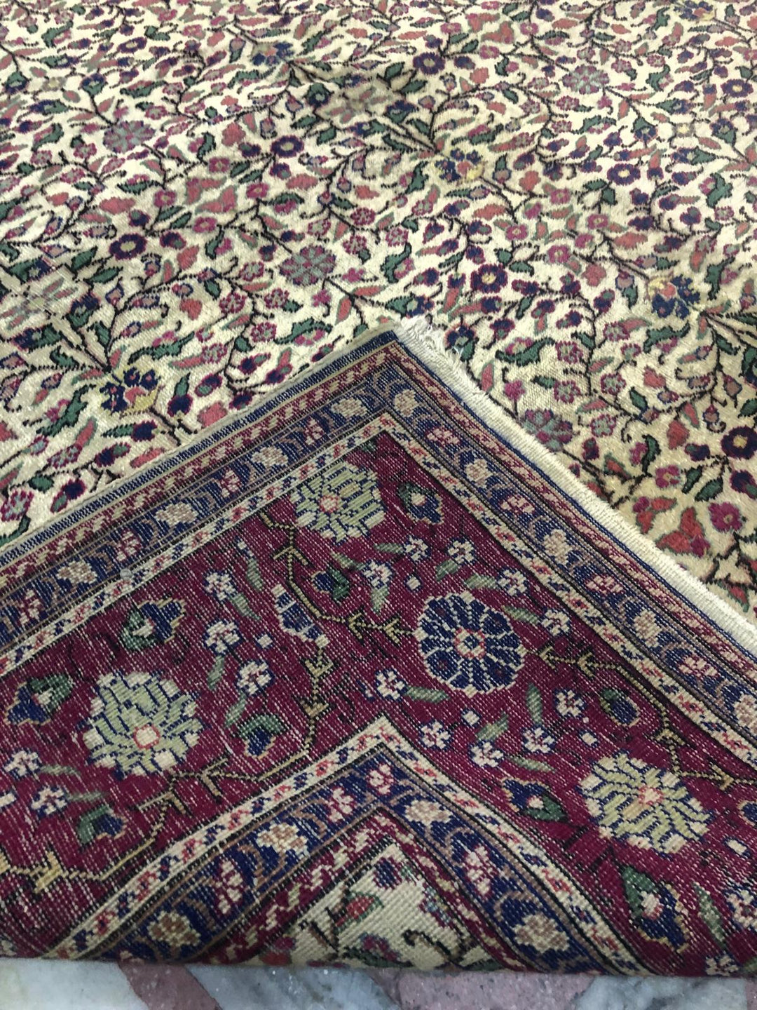 Cherry Beige Anatolian Bunyan Handmade Carpet