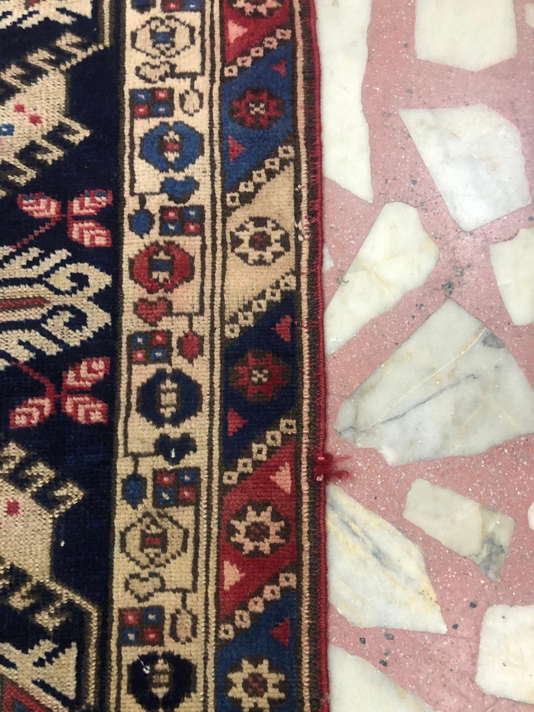 Red and Blue Antalya Dösemealti Hand Carpet