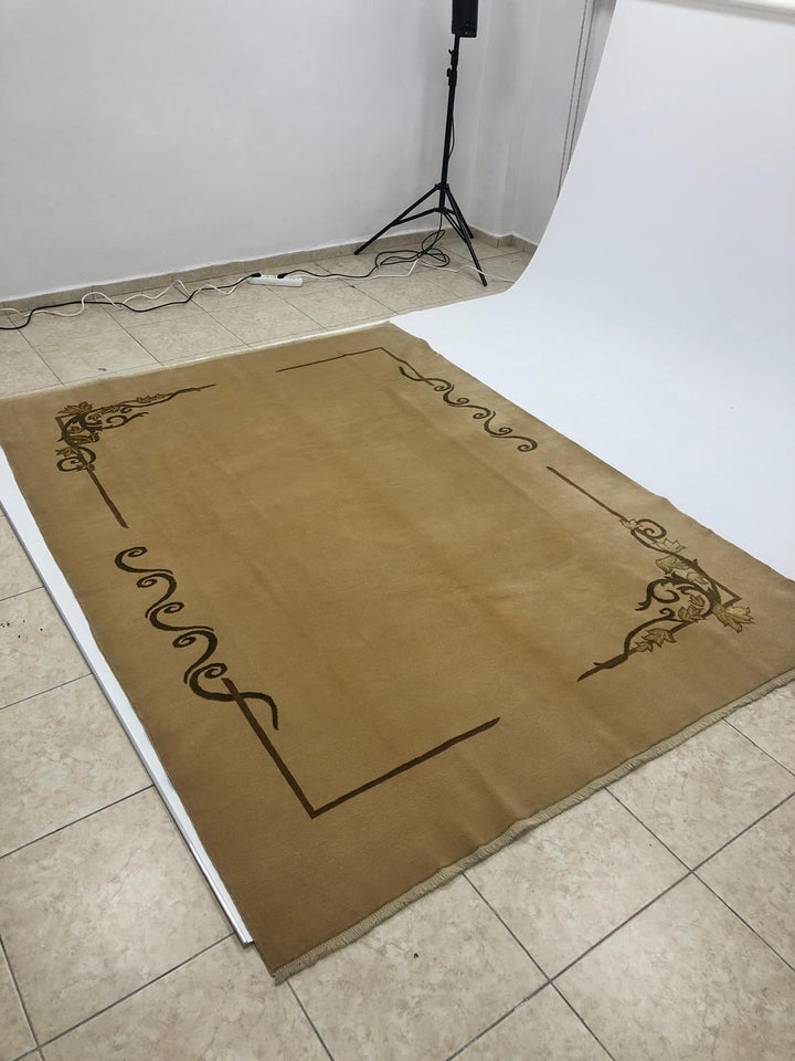 Mocha Oushak Handmade Rug