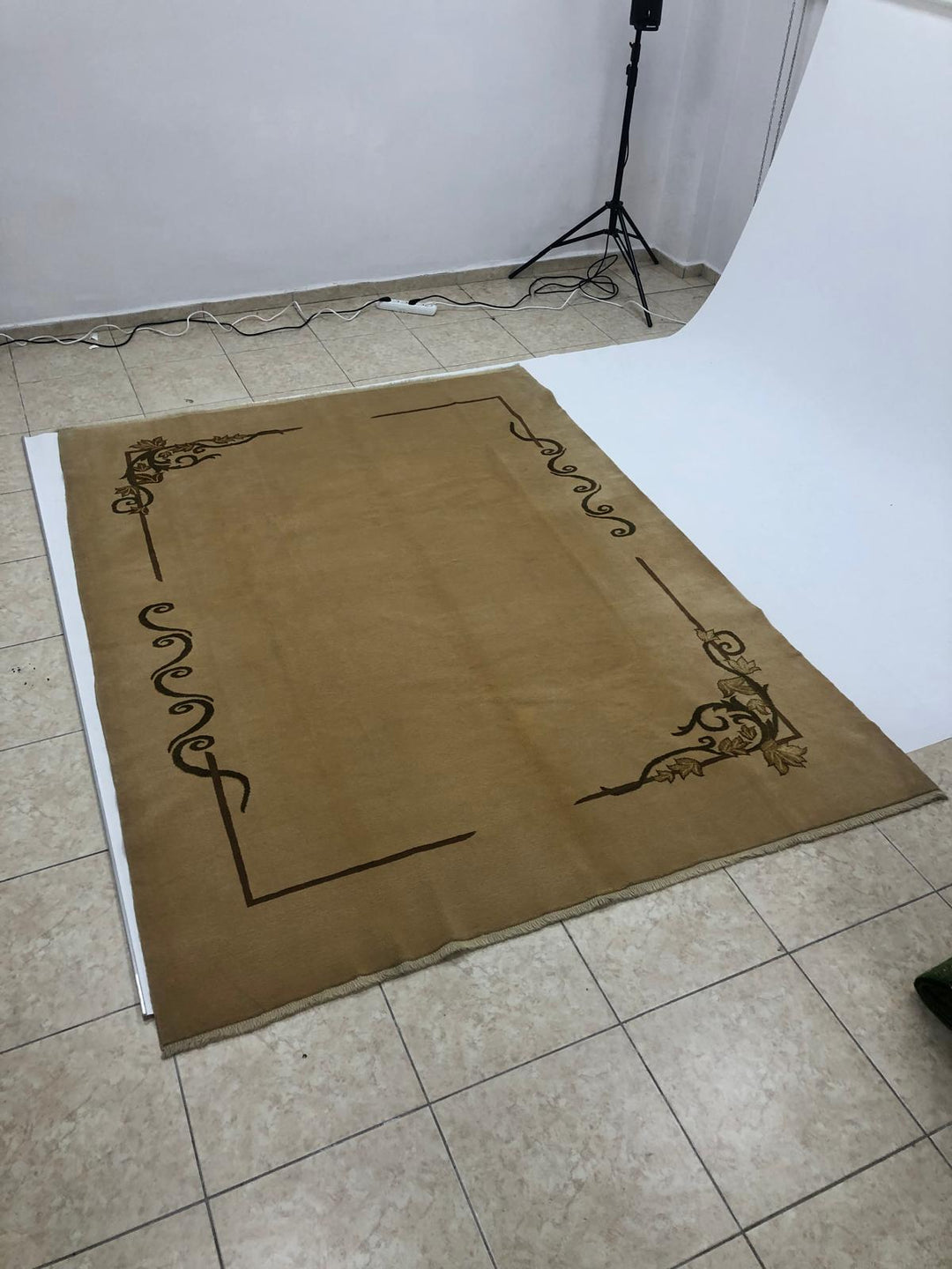 Mocha Oushak Handmade Rug