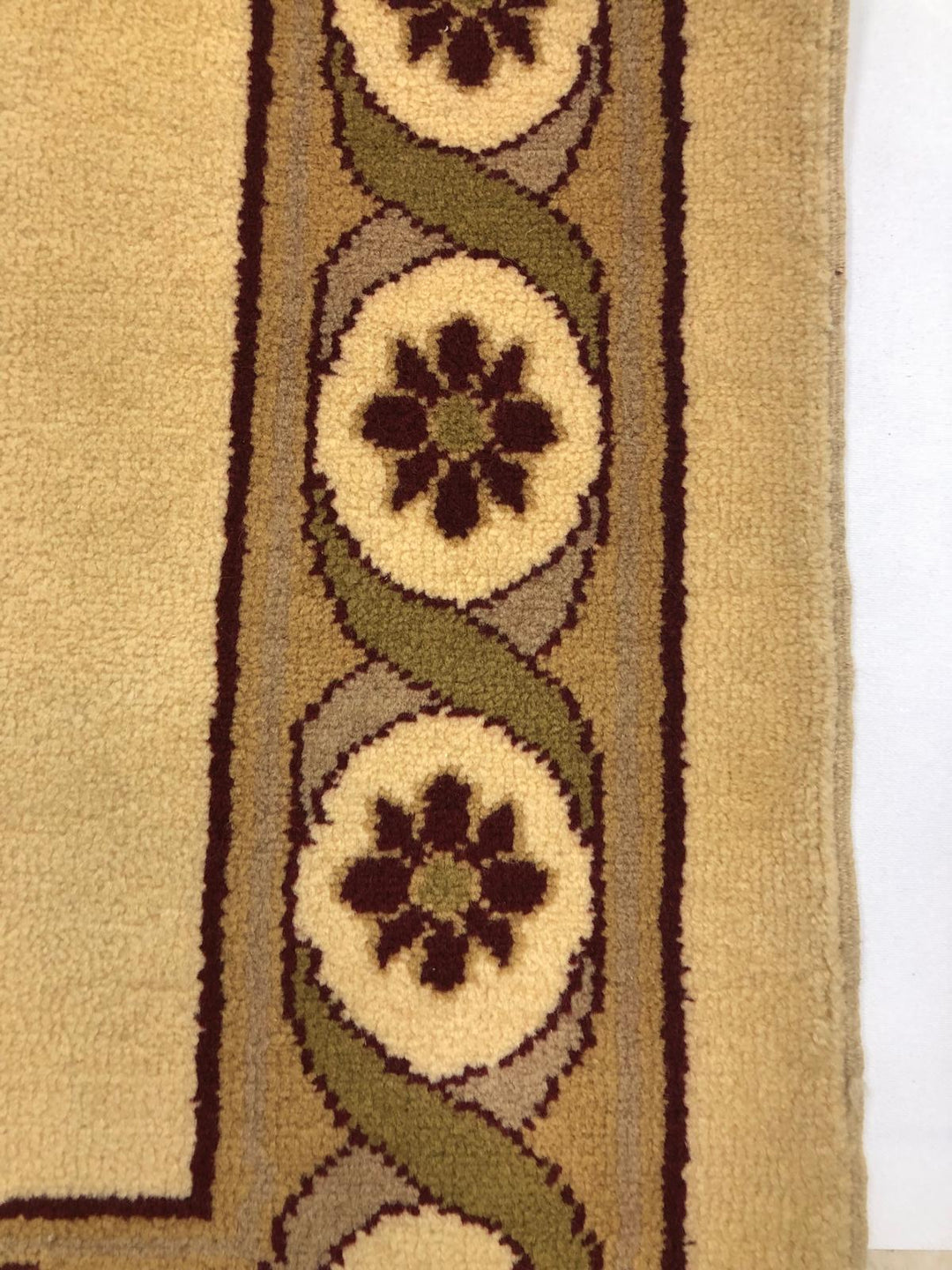 Mocha Oushak Bordered Handmade Rug