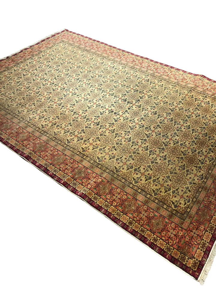 Antique Handwoven Armenian Wedge Star Kilim Rug (6.56 ft. X 9.84 ft.) (200 cm x 300 cm) - Historical Armenian Carpet