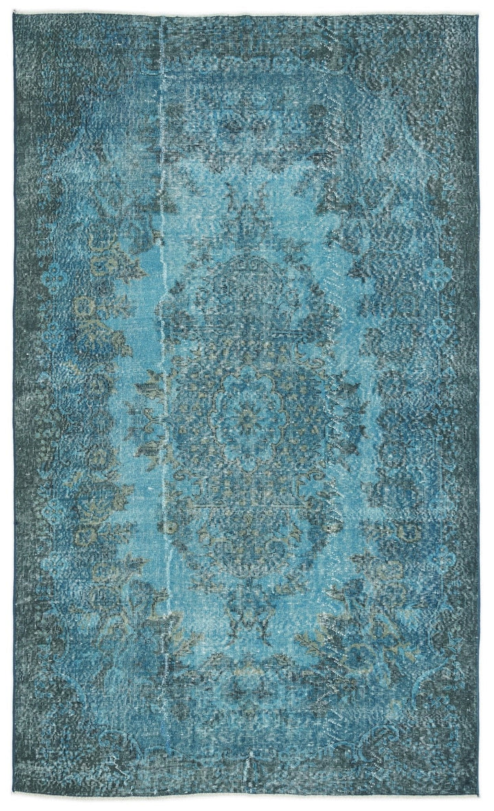 Athens 10977 Turquoise Tumbled Wool Hand Woven Carpet 169 x 285