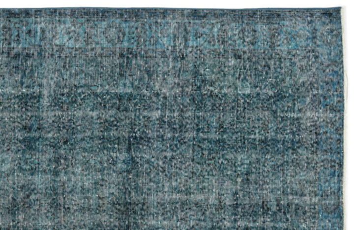 Athens 12466 Turquoise Tumbled Wool Hand Woven Carpet 168 x 266