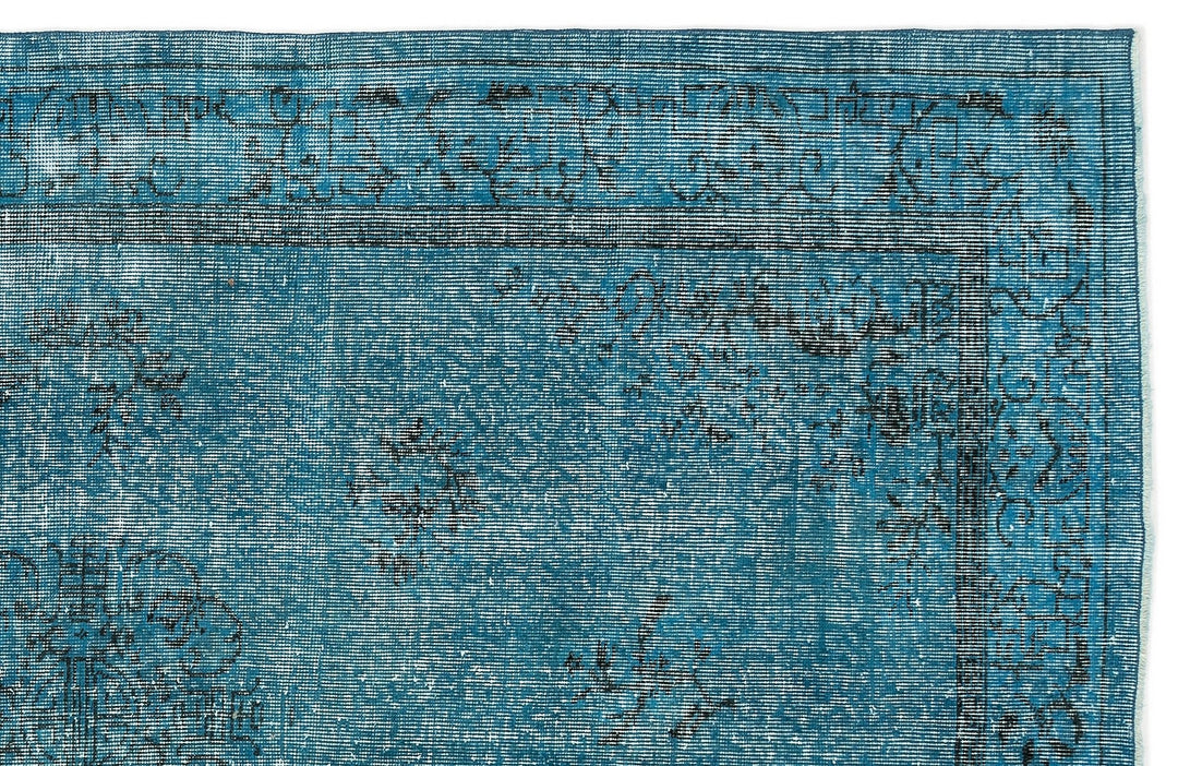 Athens 12638 Turquoise Tumbled Wool Hand Woven Carpet 167 x 253