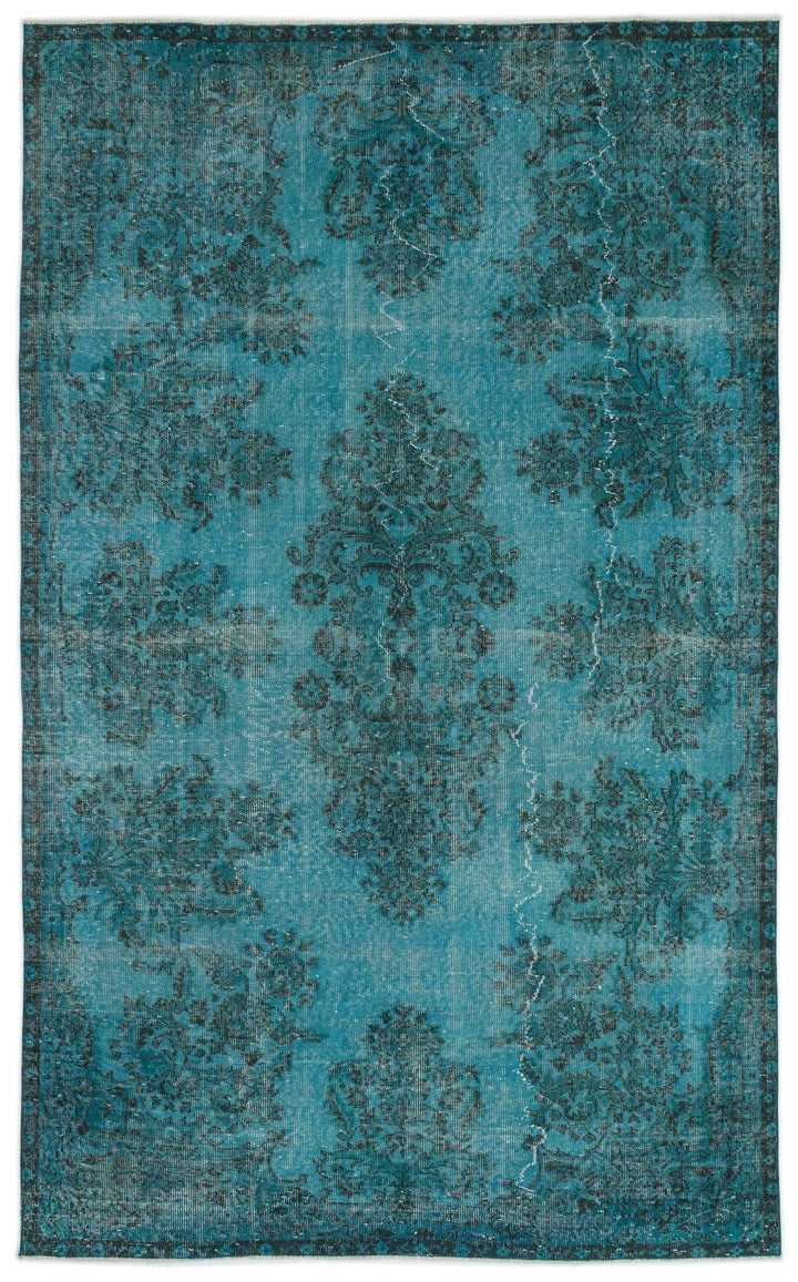 Athens 14281 Turquoise Tumbled Wool Hand Woven Carpet 183 x 297