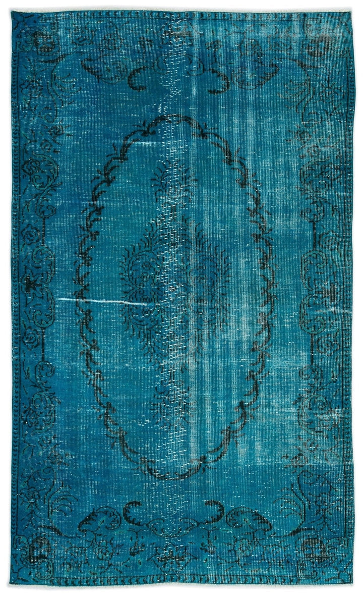 Athens 14462 Turquoise Tumbled Wool Hand Woven Carpet 151 x 251