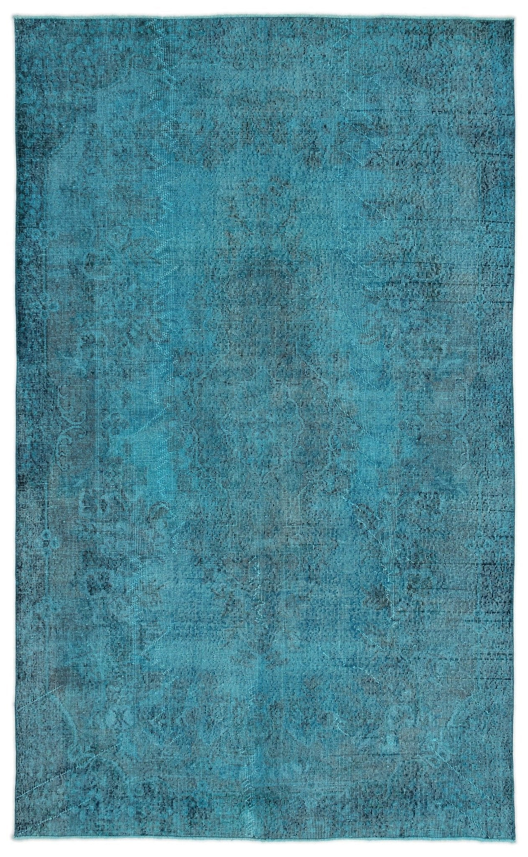 Athens 14976 Turquoise Tumbled Wool Hand Woven Rug 180 x 288