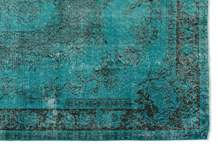 Athens 14983 Turquoise Tumbled Wool Hand Woven Carpet 178 x 265