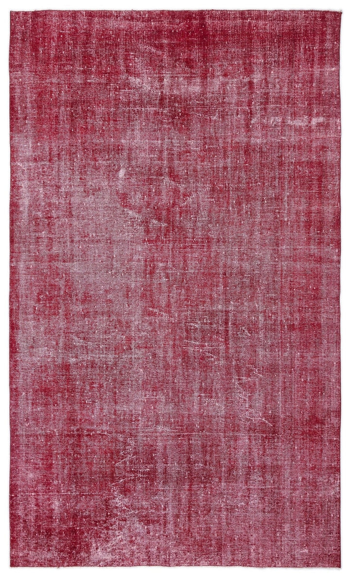 Athens 16592 Red Tumbled Wool Hand Woven Carpet 161 x 268