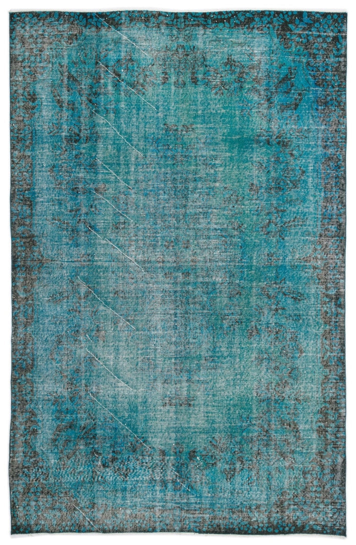 Athens 16739 Turquoise Tumbled Wool Hand Woven Rug 187 x 285