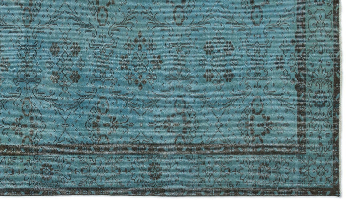Athens 18686 Turquoise Tumbled Wool Hand Woven Carpet 170 x 292