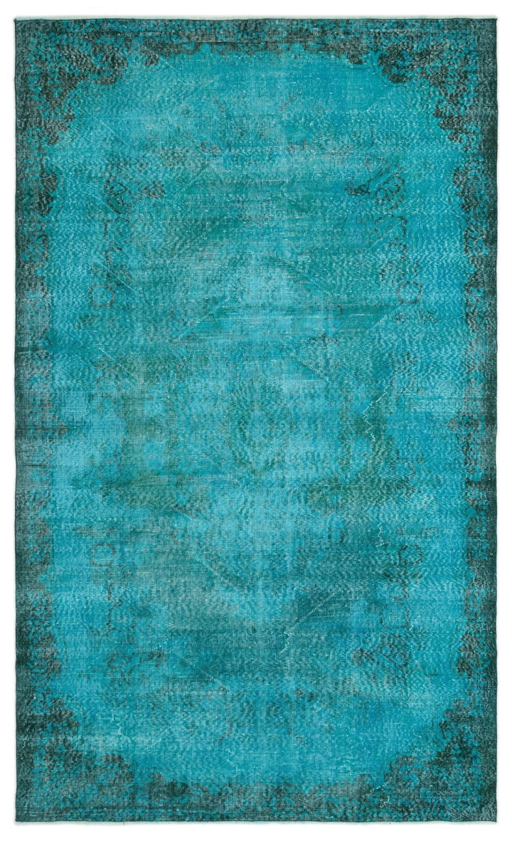 Athens 19331 Turquoise Tumbled Wool Hand Woven Carpet 185 x 300