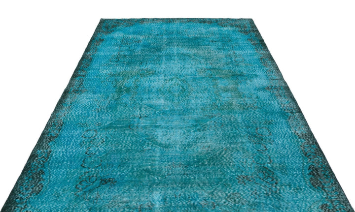 Athens 19331 Turquoise Tumbled Wool Hand Woven Carpet 185 x 300