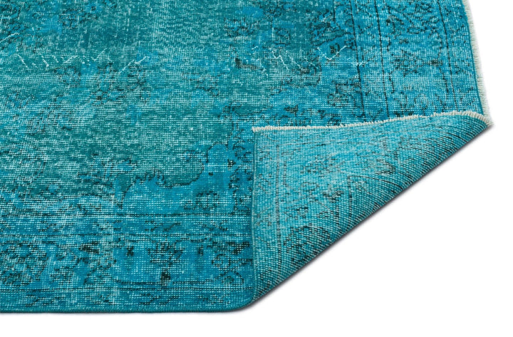 Athens 19361 Turquoise Tumbled Wool Hand Woven Carpet 170 x 277
