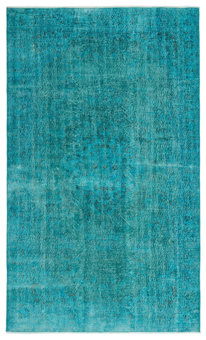 Athens 19361 Turquoise Tumbled Wool Hand Woven Carpet 170 x 277