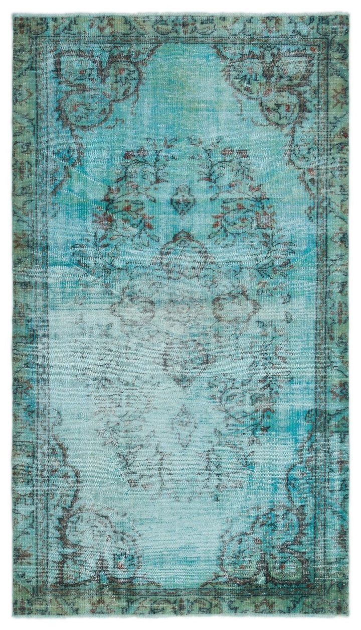 Athens 19692 Turquoise Tumbled Wool Hand Woven Carpet 150 x 256