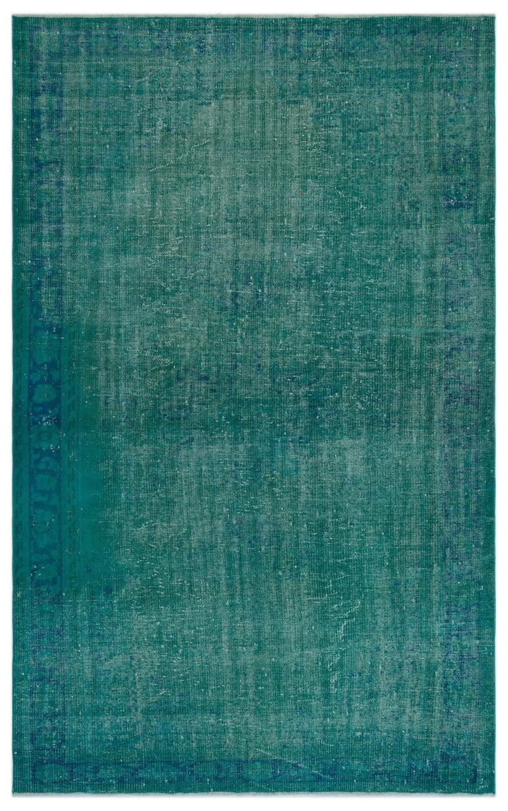 Athens 22638 Turquoise Tumbled Wool Hand Woven Rug 172 x 280