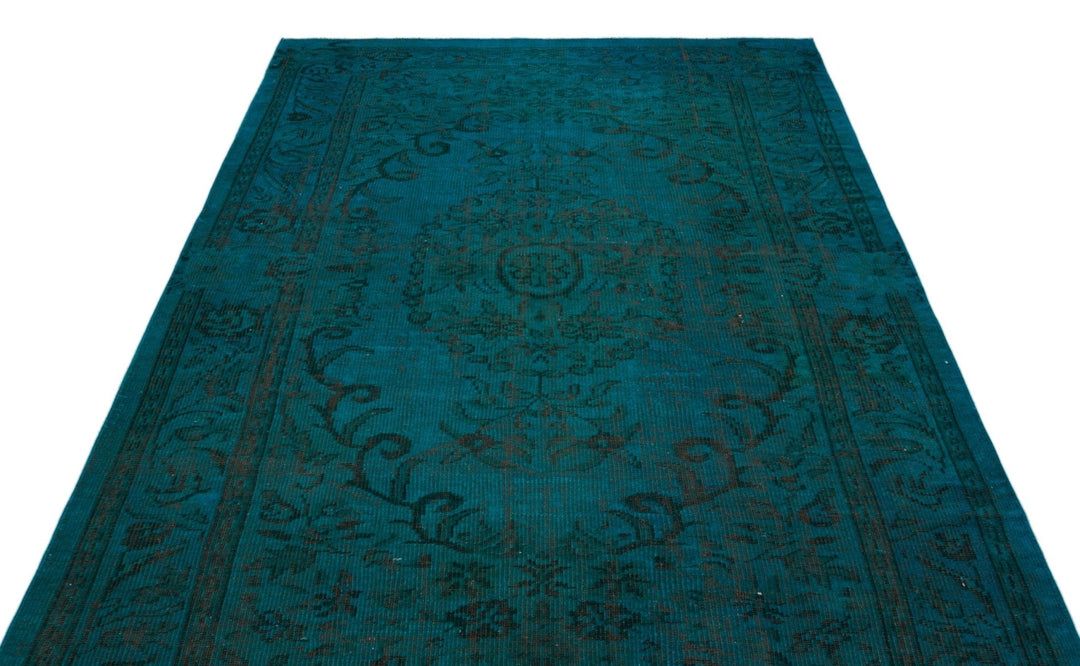 Athens 22648 Turquoise Tumbled Wool Hand Woven Rug 176 x 298