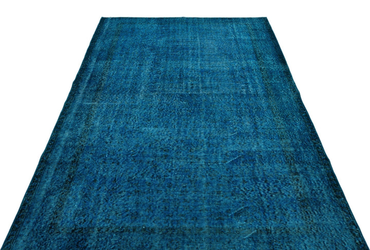 Athens 22795 Blue Tumbled Wool Hand Woven Carpet 175 x 286