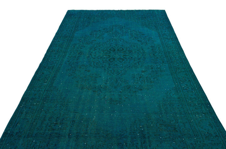 Athens 23070 Turquoise Tumbled Wool Hand Woven Rug 184 x 308