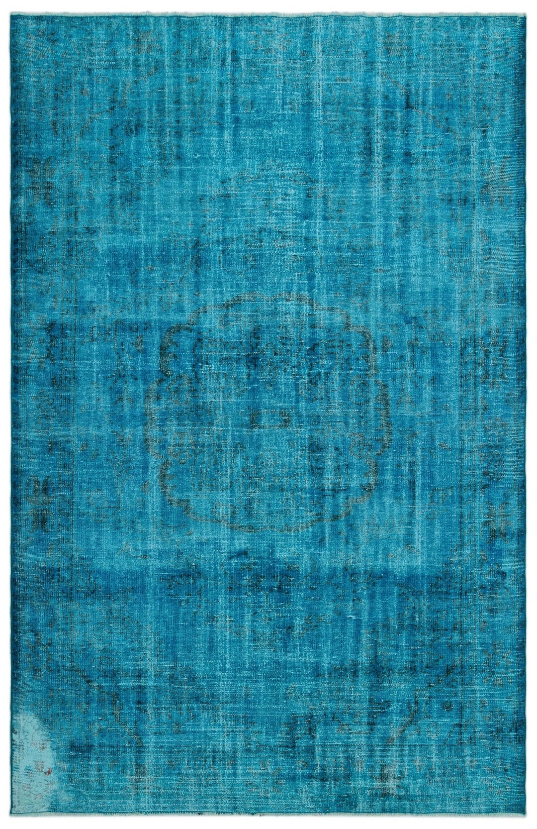 Athens 23202 Turquoise Tumbled Wool Hand Woven Rug 184 x 282