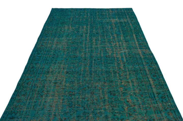 Athens 23347 Turquoise Tumbled Wool Hand Woven Rug 167 x 273