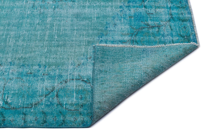 Athens 23912 Turquoise Tumbled Wool Hand Woven Carpet 168 x 272