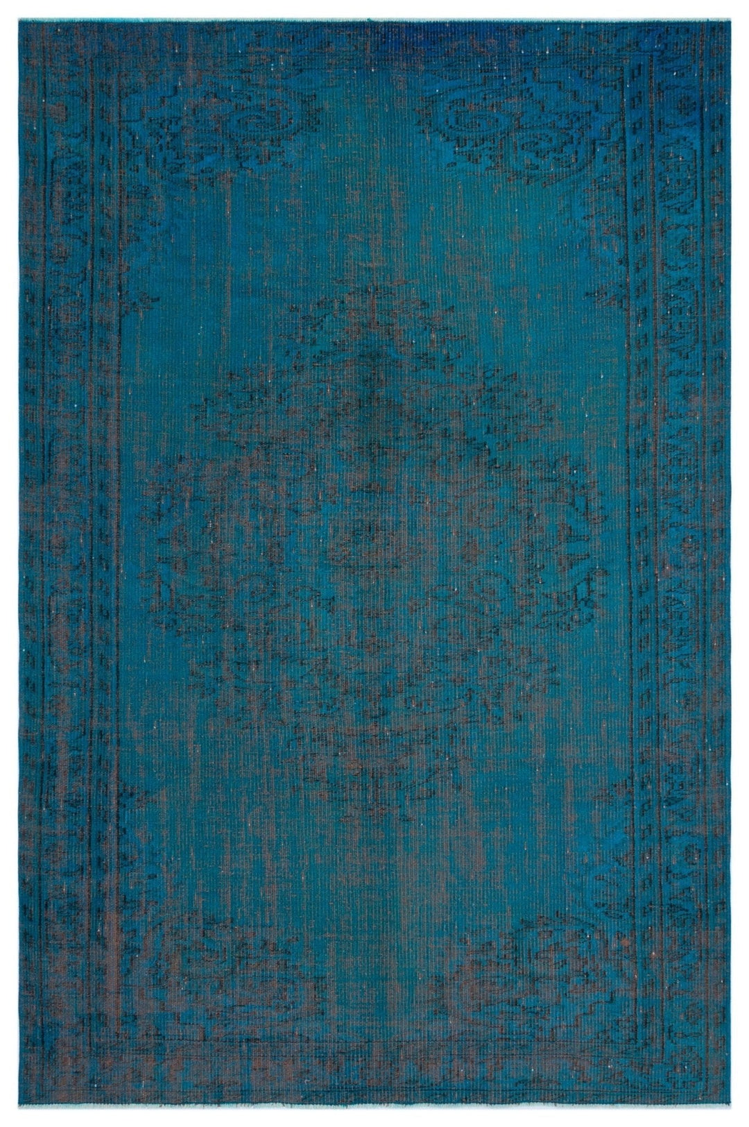 Athens 27900 Turquoise Tumbled Wool Hand Woven Rug 177 x 270