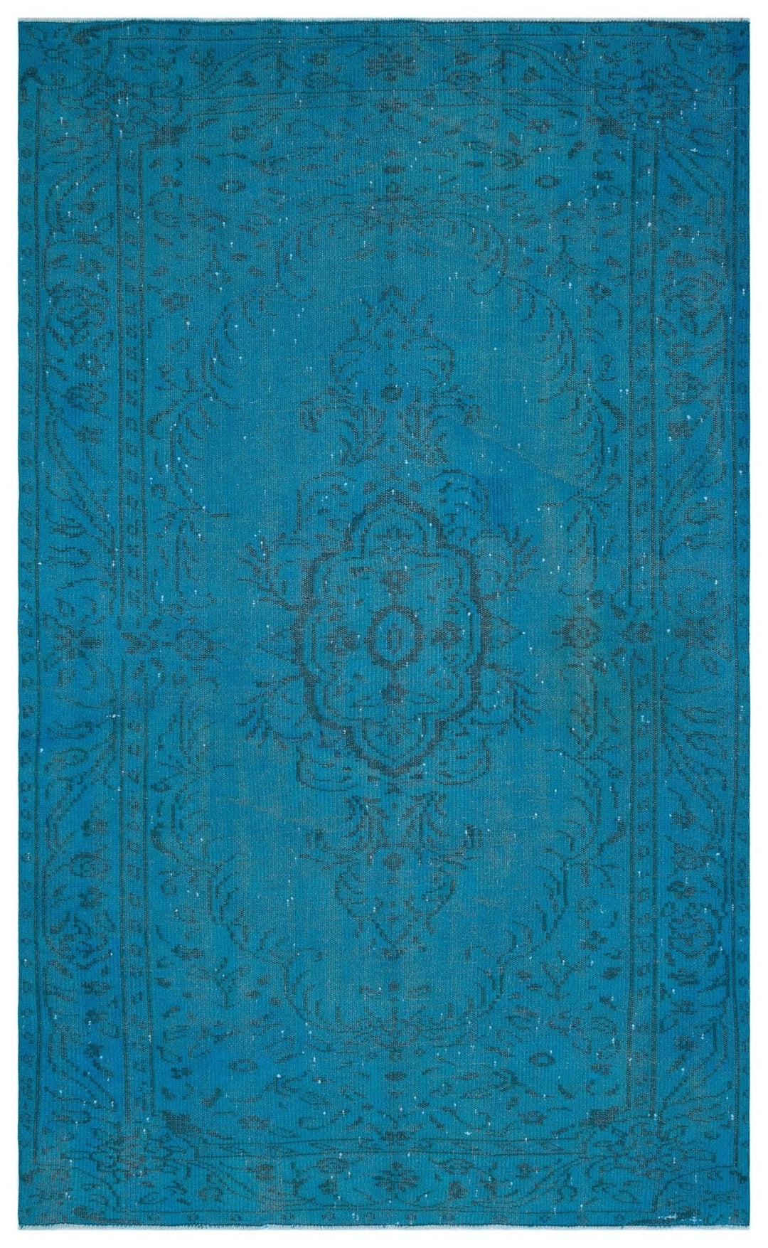 Athens 27999 Turquoise Tumbled Wool Hand Woven Carpet 168 x 272